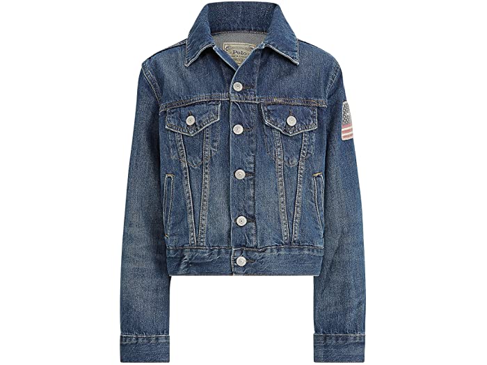 (取寄) ラルフローレン キッズ ボーイズ コットン デニム トラッカー ジャケット (ビッグ キッズ) Polo Ralph Lauren Kids boys Cotton Denim Trucker Jacket (Big Kids) Gordon Wash