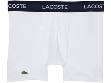 (取寄) ラコステ メンズ 5パック ボクサー ブリーフ Lacoste men 5-Pack Boxer Brief White