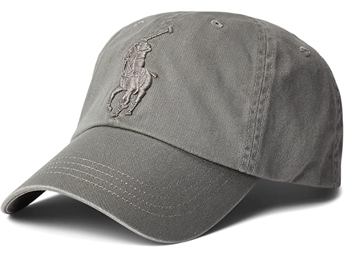 (取寄) ラルフローレン メンズ ビッグ ポニー チノ キャップ Polo Ralph Lauren men Big Pony Chino Cap College Grey