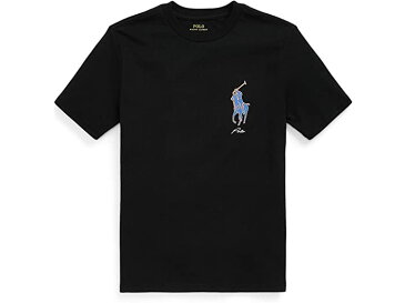 (取寄) ラルフローレン キッズ ボーイズ ビッグ ポニー コットン ジャージ ティー (ビッグ キッズ) Polo Ralph Lauren Kids boys Big Pony Cotton Jersey Tee (Big Kids) Polo Black