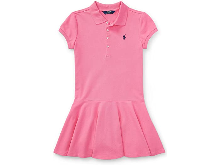 (取寄) ラルフローレン キッズ ガールズ ガールズ ショートスリーブ ポロ ドレス (ビッグ キッズ) Polo Ralph Lauren Kids girls Girls Short-Sleeve Polo Dress (Big Kids) Baja Pink