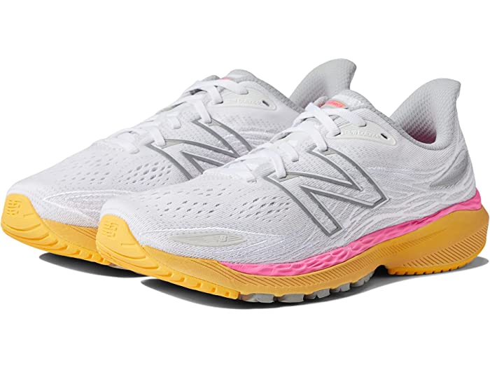 (取寄) ニューバランス レディース フレッシュ フォーム 860v12 New Balance women Fresh Foam 860v12 White/Vibrant Orange