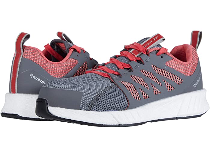 (取寄) リーボック ワーク レディース フュージョン フレックスウィーブ ケージ コンポジット トゥ Reebok Work women Fusion Flexweave Cage Composite Toe Pink