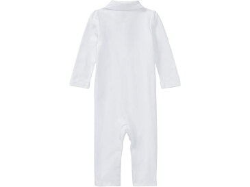 (取寄) ラルフローレン キッズ ガールズ コットン ポロ カバーオール (インファント) Polo Ralph Lauren Kids girls Cotton Polo Coverall (Infant) White/Hint of Pink Pony Player