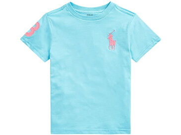 (取寄) ラルフローレン キッズ ボーイズ ショート スリーブ ジャージ Tシャツ (トドラー) Polo Ralph Lauren Kids boys Short Sleeve Jersey T-Shirt (Toddler) French Turquoise