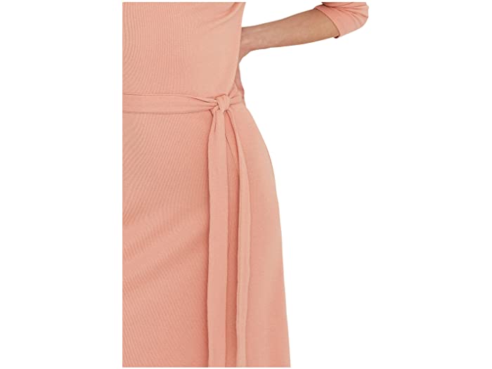 (取寄) ローレン ラルフローレン レディース リブド ロング スリーブ ドレス LAUREN Ralph Lauren women Ribbed Long Sleeve Dress Rose Tan