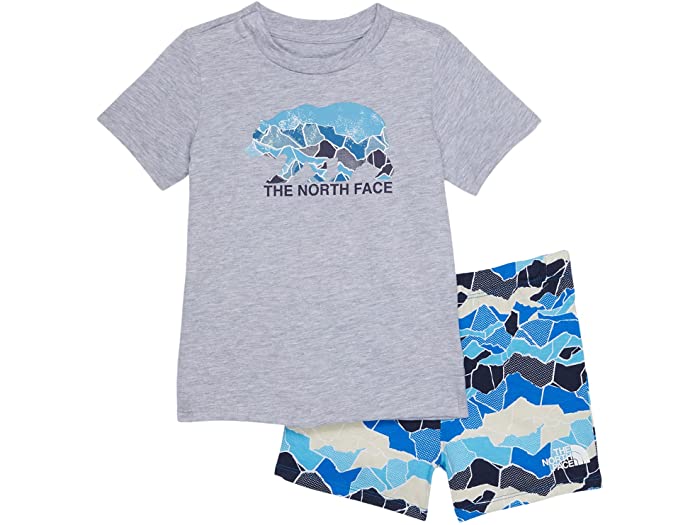 (取寄) ノースフェイス キッズ キッズ コットン サマー セット (インファント) The North Face Kids kids Cotton Summer Set (Infant) Banff Blue Mountain Camo Print