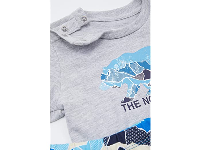 (取寄) ノースフェイス キッズ キッズ コットン サマー セット (インファント) The North Face Kids kids Cotton Summer Set (Infant) Banff Blue Mountain Camo Print