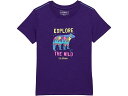 (取寄) エルエルビーン キッズ グラフィック ティー グロウ イン ザ ダーク (リトル キッズ) L.L.Bean kids Graphic Tee Glow in the Dark (Little Kids) Rich Purple Explore Wild