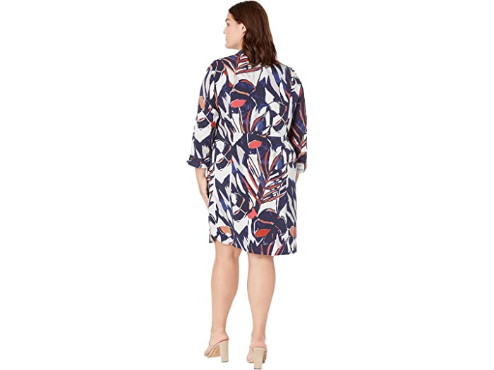 リーブ 取寄 ニックゾー レディース プラス サイズ シーサイド ドレス Nic Zoe Women Plus Size Seaside Shade Dress Indigo Multi ジェットラグ店 よって Shineray Com Br