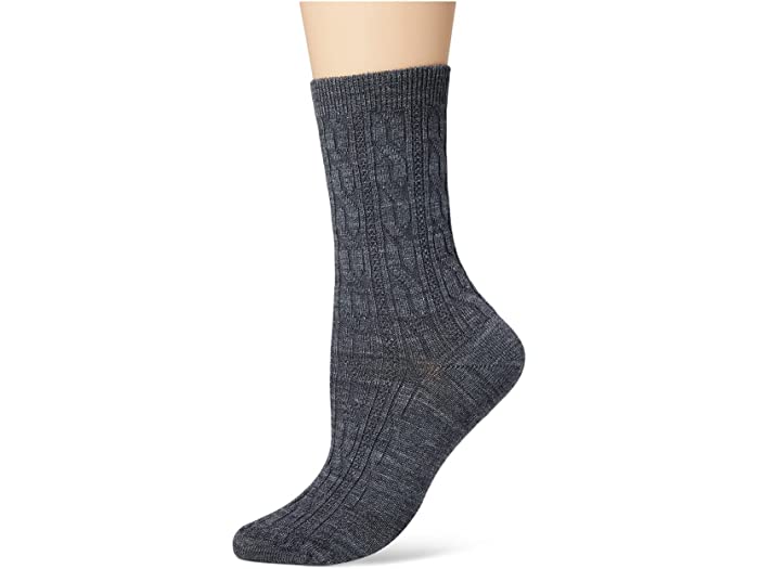 () X}[gE[ fB[X GufC P[u [ NbV m E[ N[ Smartwool women Smartwool Everyday Cable Zero Cushion Merino Wool Crew Medium Gray