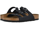 (取寄) ビルケンシュトック レディース フロリダ ソフト フットベッド - レザー Birkenstock women Florida Soft Footbed - Leather Black Oiled Leather