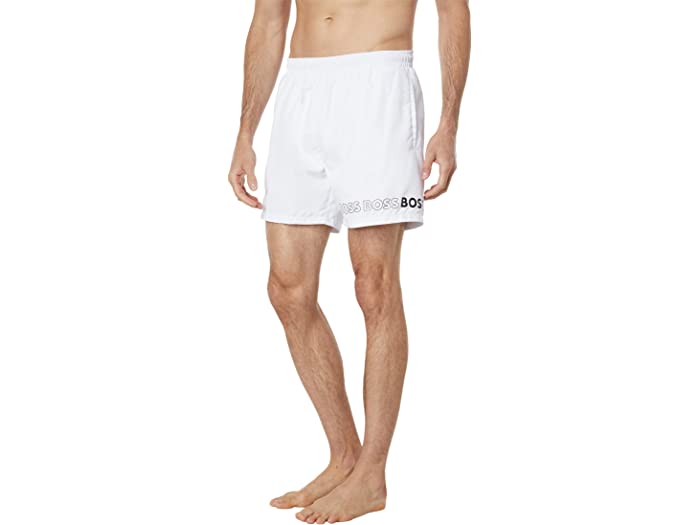 (取寄) ボス メンズ ドルフィン スイム ショーツ BOSS men Dolphin Swim Shorts White