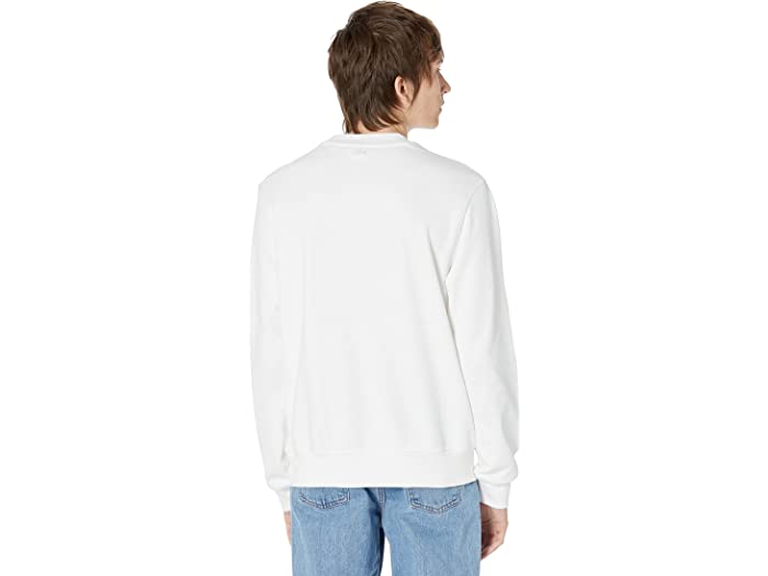 (取寄) ラコステ メンズ Lacoste men Long Sleeve All Over Print Crew Neck Sweater White