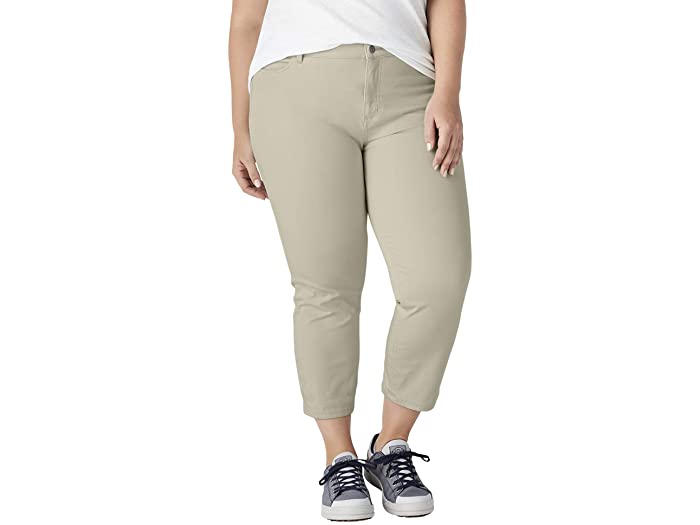 (取寄) ディッキーズ レディース ウィメンズ パーフェクト シェイプ ツイル カプリ パンツ Dickies women Womens Perfect Shape Twill Capri Pant Rinsed Oxford Stone