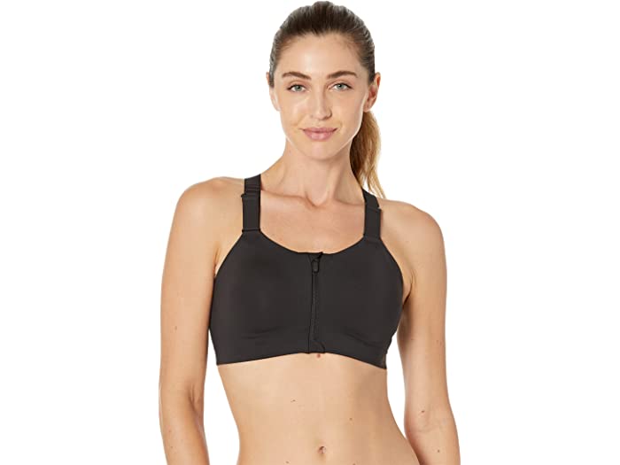 (取寄) アディダス レディース adidas women Tailored Impact Luxe Training High Support Zip Bra Black/White