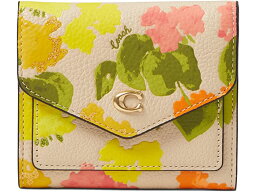 (取寄) コーチ レディース COACH women Floral Printed Leather Wyn Small Wallet Multi