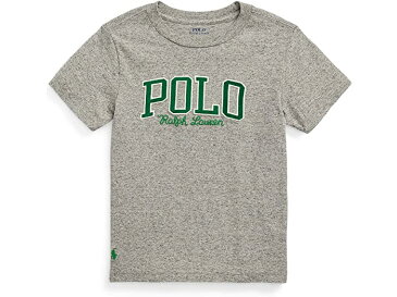 (取寄) ラルフローレン キッズ ボーイズ Polo Ralph Lauren Kids boys Corduroy-Logo Cotton Jersey Tee (Toddler) Dark Vintage Heather