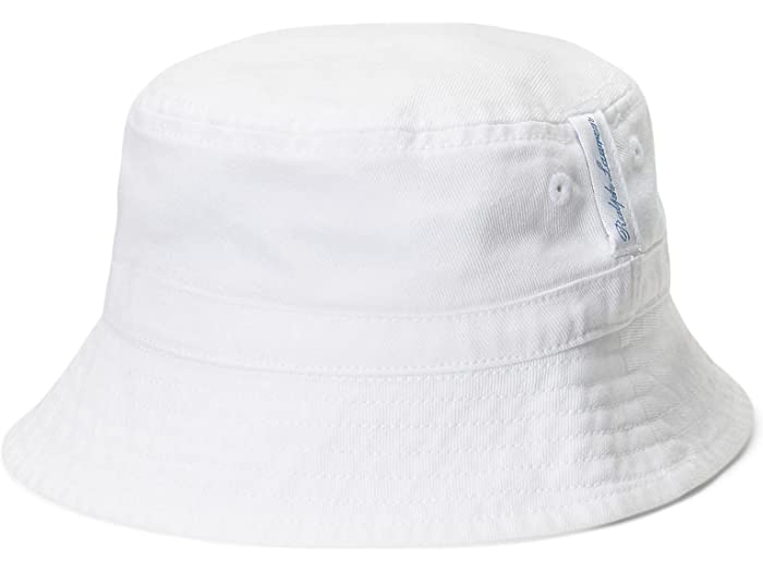 (取寄) ラルフローレン キッズ ボーイズ Polo Ralph Lauren Kids boys Polo Bear Cotton Twill Bucket Hat (Infant) White