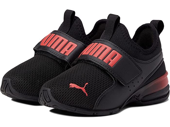 (取寄) プーマ キッズ キッズ PUMA Kids kids Axelion Slip-On Faded (Little Kid) Puma Black/High-Risk Red
