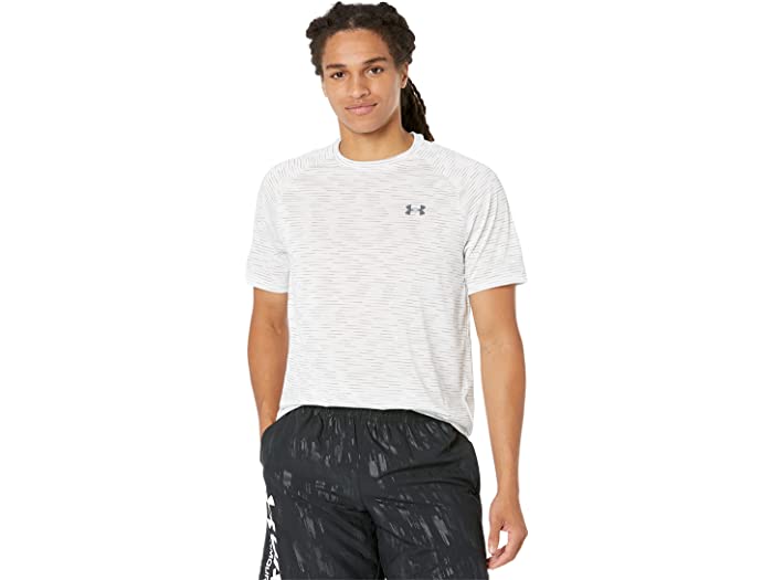 (取寄) アンダーアーマー メンズ Under Armour men Tech 2.0 5C Short Sleeve T-Shirt White/Pitch Gray