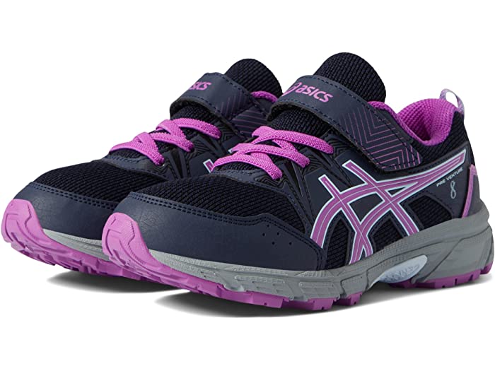 (取寄) アシックス キッズ ボーイズ 8 ASICS Kids boys Pre Venture 8 PS (Toddler/Little Kid) Midnight/Orchid