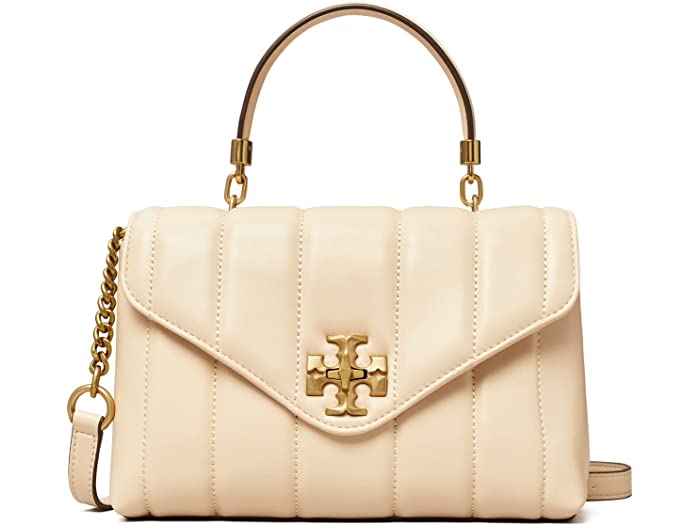 (取寄) トリーバーチ Tory Burch Kira Small Top-Handle Satchel Brie/Rolled Gold