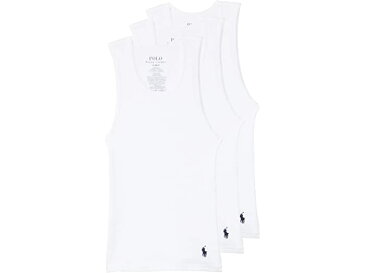 (取寄) ラルフローレン キッズ ボーイズ Polo Ralph Lauren Kids boys P3 Tanks (Little Kids/Big Kids) P3 White/Cruise Navy Pony Player