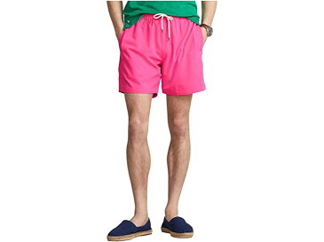 (取寄) ラルフローレン メンズ Polo Ralph Lauren men 5.75 Traveler Classic Swim Trunks Blaze Fuchsia