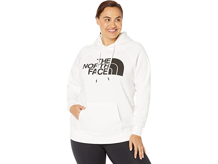 ザ・ノース・フェイス (取寄) ノースフェイス レディース プラス サイズ ハーフ ドーム プルオーバー パーカー The North Face women The North Face Plus Size Half Dome Pullover Hoodie TNF White/TNF Black