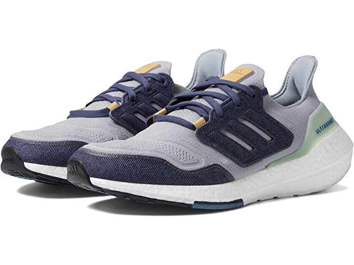 (取寄) アディダス ランニング メンズ adidas Running men Ultraboost 22 Halo Silver/Shadow Navy/Linen Green