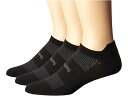(取寄) フィーチャーズ ハイ パフォーマンス ウルトラ ライト ノー ショー タブ 3-ペア パック Feetures High Performance Ultra Light No Show Tab 3-Pair Pack Black