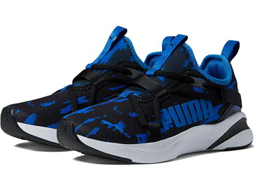 (取寄) プーマ キッズ キッズ PUMA Kids kids Softride Rift Slip-On Color Utility (Big Kid) Puma Black/Victoria Blue