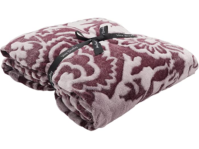 (取寄) ヴェラ ブラッドリー レディース Vera Bradley women Fleece Plush Throw Blanket Java Mulled Wine Tonal