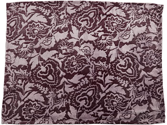 (取寄) ヴェラ ブラッドリー レディース Vera Bradley women Fleece Plush Throw Blanket Java Mulled Wine Tonal