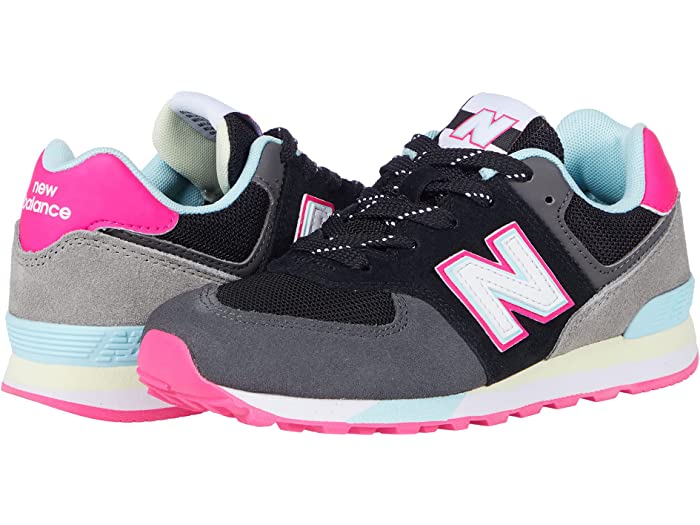 (取寄) ニューバランス キッズ ガールズ New Balance Kids girls 574 (Little Kid) Black/Pink Glo