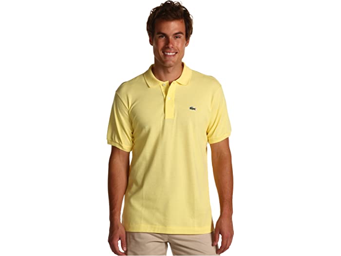 (取寄) ラコステ メンズ Lacoste men Short Sleeve Classic Pique Polo Shirt Yellow