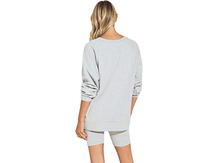 (取寄) エバージェイ Eberjey Luxe Sweats - The Long Sweatshirt Heather Grey