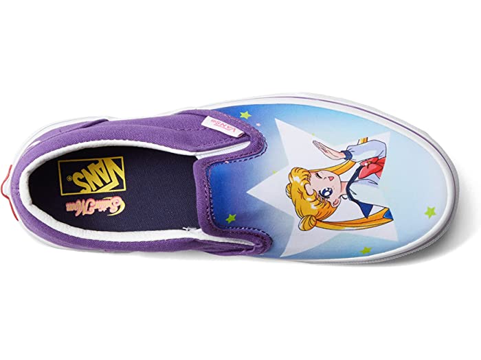 (取寄) バンズ キッズ キッズ Vans Kids kids Sailor Moon Classic Slip-On (Little Kid) Pretty Guardians Sailor Moon Blue/Purple