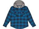 () GGr[ LbY t[X C tl Vc t[fbg vCh (g LbY) L.L.Bean kids L.L.Bean Fleece Lined Flannel Shirt Hooded Plaid (Little Kids) Marine Blue