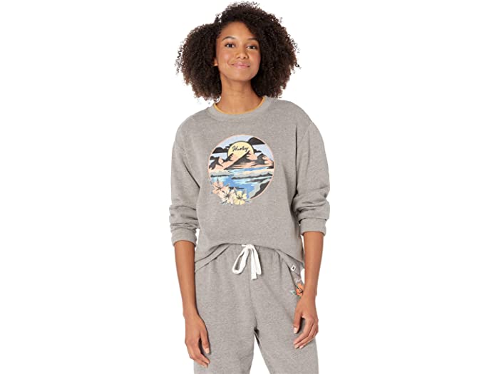 (取寄) ハーレー レディース Hurley women May Girlfriend Crew Heather Grey