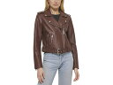 (取寄) リーバイス レディース フォー レザー ファッション モト Levi's women Faux Leather Fashion Moto Chocolate Brown