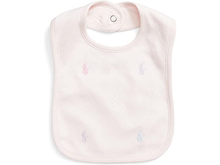 (取寄) ラルフローレン キッズ ガールズ Polo Ralph Lauren Kids girls Polo Pony Cotton Interlock Bib (Infant) Delicate Pink