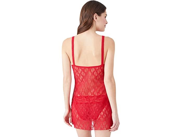 (取寄) ビー.テンプティッド バイ ワコール レディース レース キス シュミーズ b.temptd by Wacoal women Lace Kiss Chemise Crimson Red