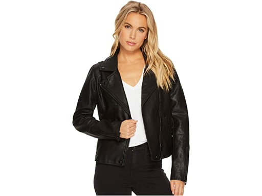 (取寄) ブランクニューヨーク レディース フォー レザー モト ジャケット Blank NYC women Faux Leather Moto Jacket Onyx (取寄) ブランクニューヨーク レディース フォー レザー モト ジャケット Blank NYC women Faux Leather Moto Jacket Onyx