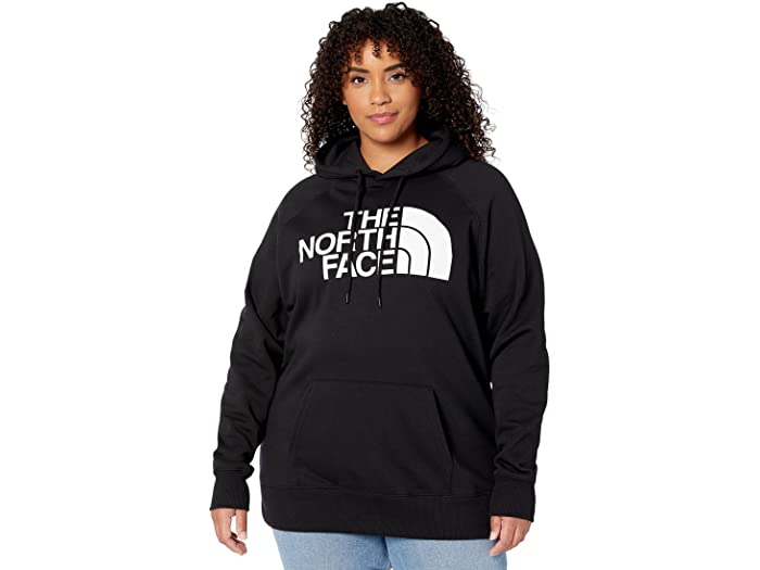 ザ・ノース・フェイス (取寄) ノースフェイス レディース プラス サイズ ハーフ ドーム プルオーバー パーカー The North Face women The North Face Plus Size Half Dome Pullover Hoodie TNF Black/TNF White