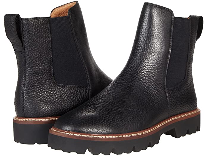 (取寄) メイドウェル レディース ザ シティウォーク ラグソール チェルシー ブート イン レザー Madewell women The Citywalk Lugsole Chelsea Boot in Leather True Black