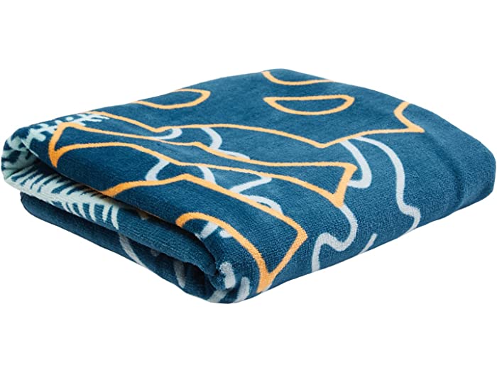 フィットネ (取寄) ビラボン メンズ ウェーブ タオル Billabong men Waves Towel Navy 1：ジェットラグ店 デザイン