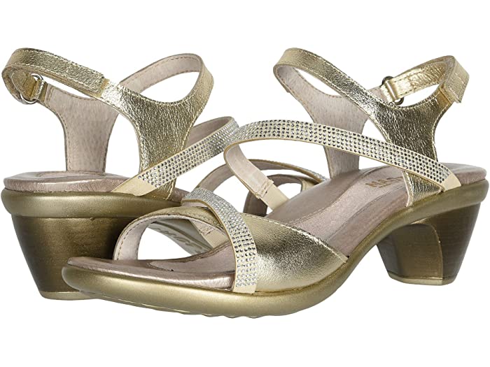 (取寄) ナオト レディース イノベイト Naot women Innovate Radiant Gold Leather/Gold/Silver Stones