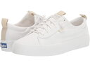 (取寄) ケッズ レディース キックバック キャンバス スリッポン Keds women Kickback Canvas Slip On White